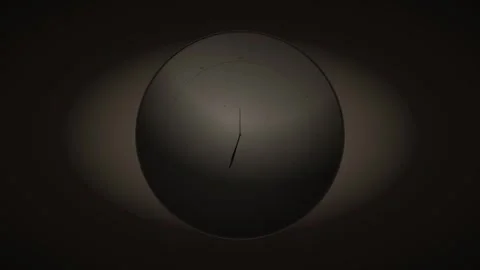 Ticking Clock Red Glow Loop - Dark Deadline &amp; Countdown Time Concept 動画素材 341564953