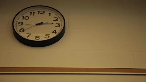 Ticking Clock on the Wall Stock-Footage 112949537