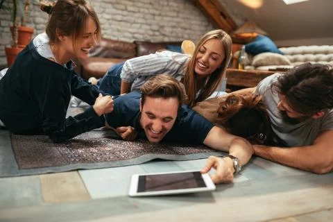 Tickling time Stock Photos