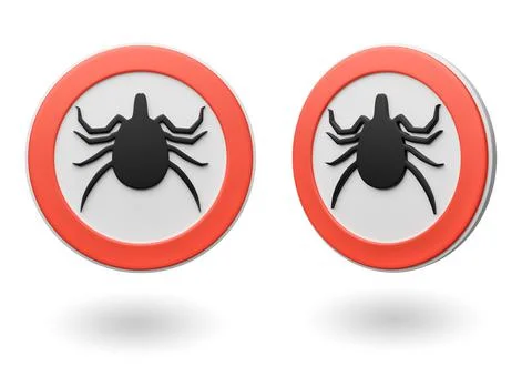 Ticks attention circular sign Stock Illustration