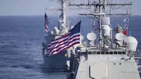 Ticonderoga-class cruiser Stockbeeldmateriaal 82281489