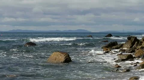 Tidal bore Stock Footage 12375531