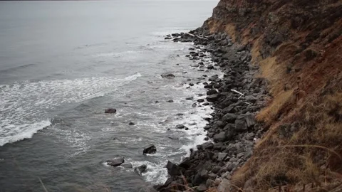 Tidal bore tartar strait Stock Footage 124462045