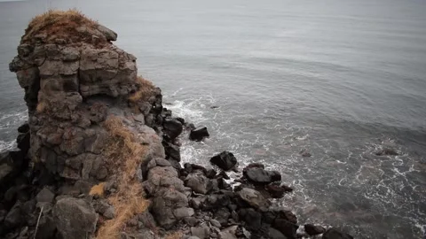 Tidal bore tartar strait Stock Footage 124556319