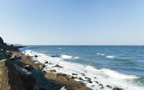Tidal bore view Stock Photos