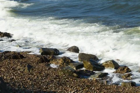 Tidal bore view Stock Photos