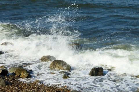 Tidal bore view Stock Photos
