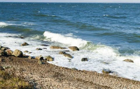 Tidal bore view Stock Photos