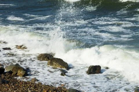 Tidal bore view Stock Photos