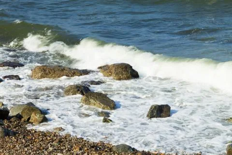 Tidal bore view Stock Photos
