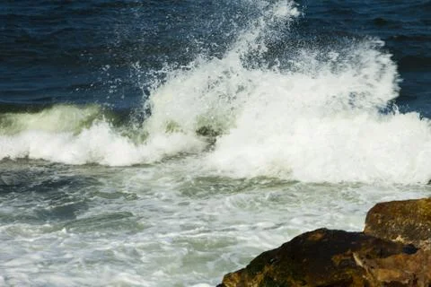Tidal bore view Stock Photos
