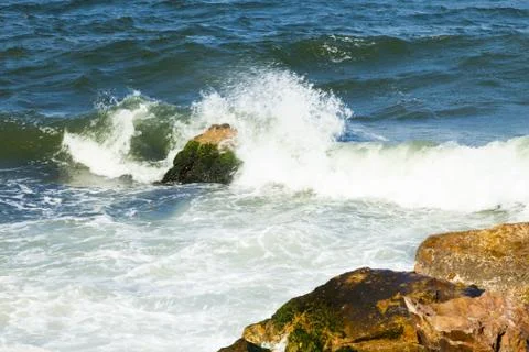 Tidal bore view Stock Photos