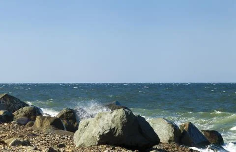 Tidal bore view Foto stock