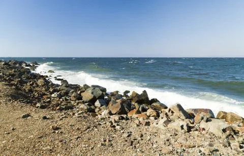 Tidal bore view Stock Photos