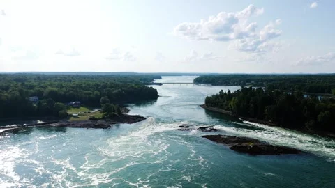 Tidal Falls Closer Video stock 243912276