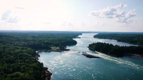 Up the tidal falls maine final Video stock 243912314
