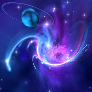 Tidal forces Stock Illustration