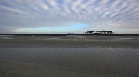 Tidal pools at Cherry Grove Beach Stock Footage 49227543