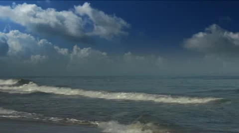 Tidal waves Stock Footage 12425185