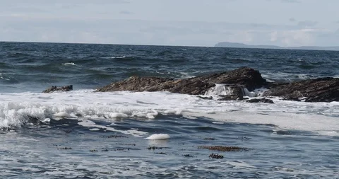 Tidal waves Stock Footage 117289629