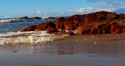 Tidal waves Stock Footage 117289756