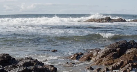 Tidal waves Stock Footage 117289838