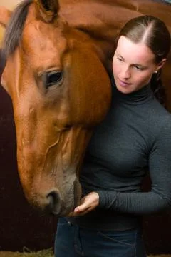 Tidbit to horse Фото