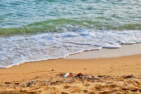 The tide and the sand Stock Photos