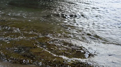Tide coming in on Rocky Beach Stock-Footage 51035898