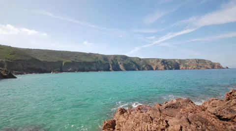 Tide dropping on beach 스톡 동영상 23944264