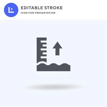 Tide icon vector, filled flat sign, solid pictogram isolated on white, logo i イラスト素材