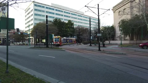 The Tide Light Rail Norfolk Stock Footage 196254590