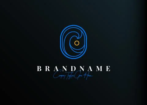 Tide logo design. Vector illustration of abstract wave with moon view. Vintag 스톡 일러스트