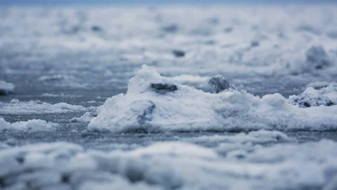 Tide moving ice 스톡 동영상 90231639