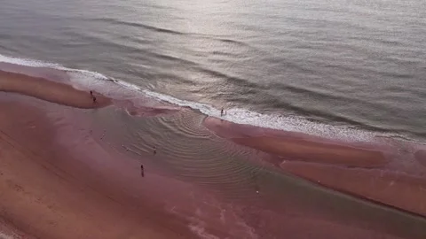 Tide pool - Scheveningen - High angle Vídeos de archivo 245090772