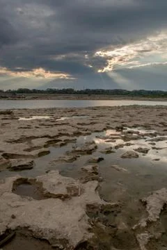 Tide Pools and God Rays Stock-Fotos