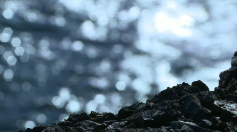 Tide on rocks 02 HD Stock Footage 689857