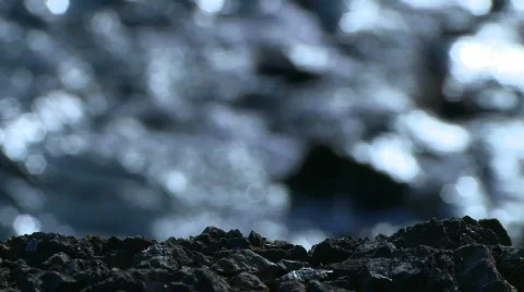 Tide on rocks 03 HD Stock Footage 689884