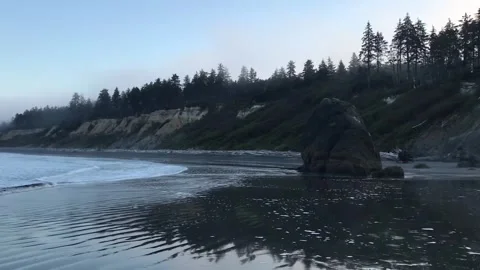 The tide is rolling in Stock Footage 242652866