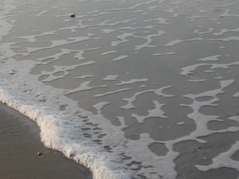 Tide on sea shore Stock Footage 83435829