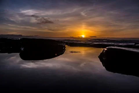 Tidepools calm Stock Photos
