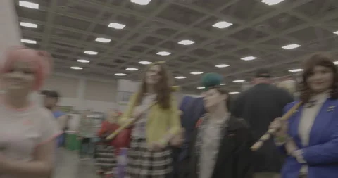 Tidewater Comic Con Walkthrough Stock Footage 168113285