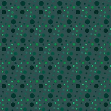 Tidewater green geometric pattern of small, large circles. Tidewater green Stock Illustration