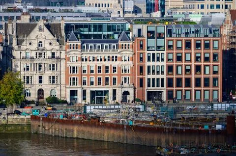 Tideway Central: Blackfriars Site Development Stock Photos