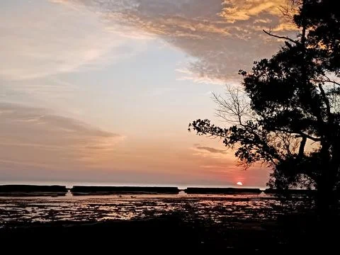 Tidung Sunset 스톡 사진