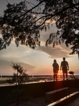 Tidung sunset1 스톡 사진