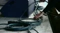 Tidy up cables on stage HD Footage