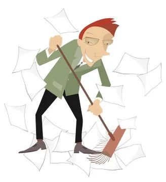 Tidying up Stock Illustration