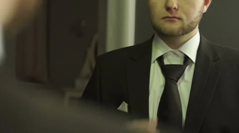 Tie adjustment Video stock 33365458