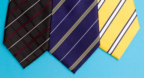 Tie on a Blue Background Stock-Fotos
